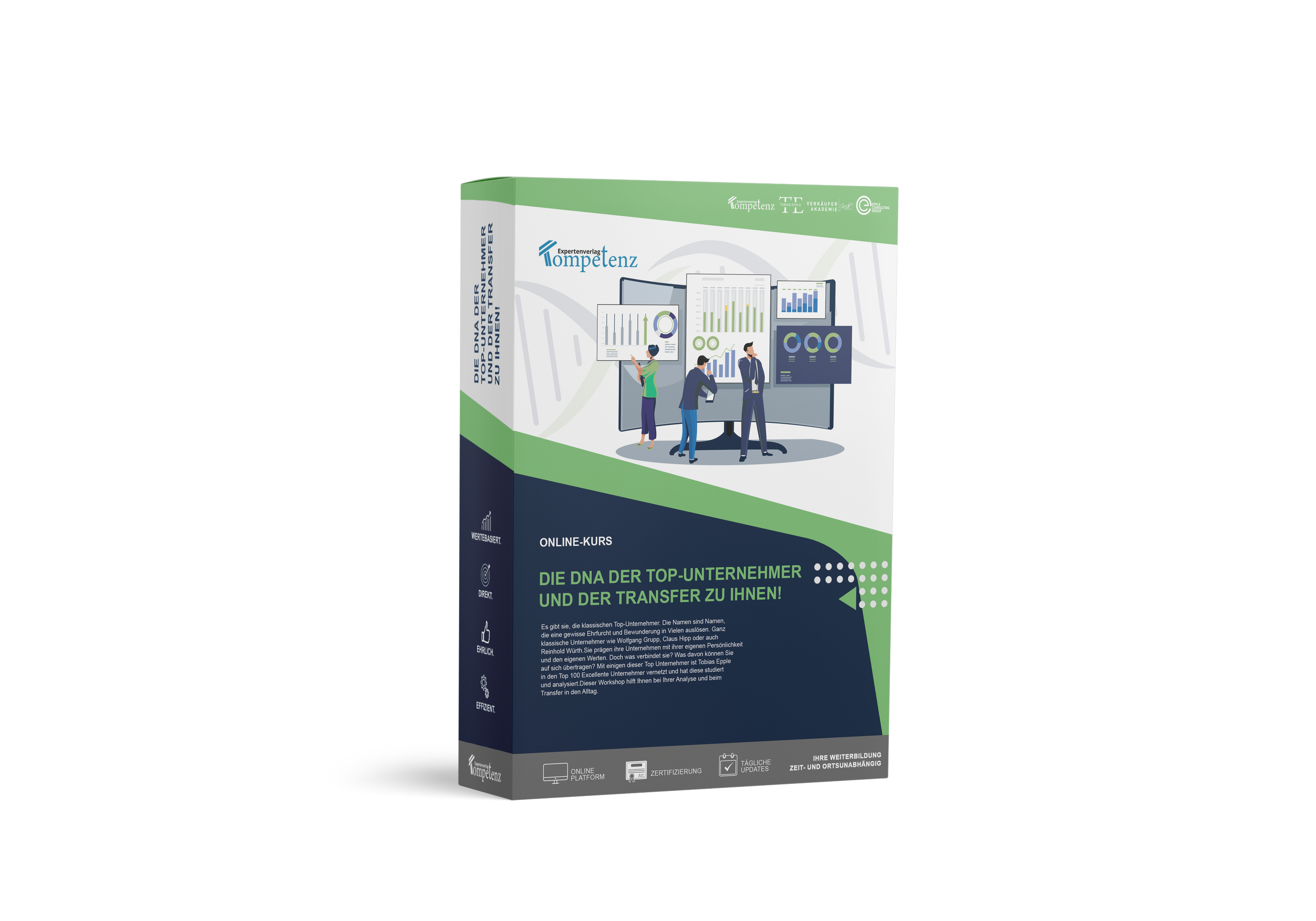 Mockup des Online-Kurs Die DNA der Top-Unternehmer