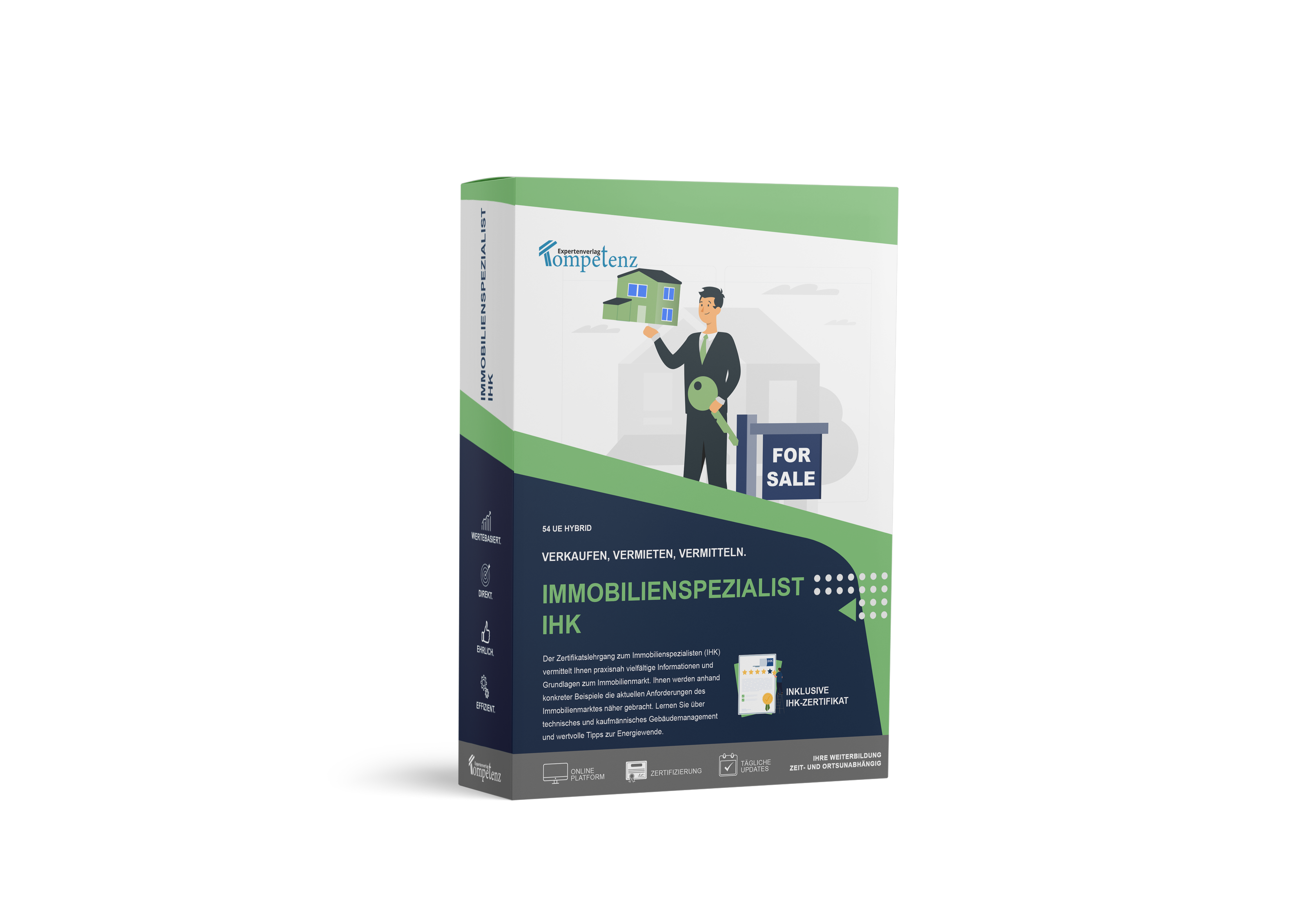 Mockup des Kurses Immobilienspezialist IHK