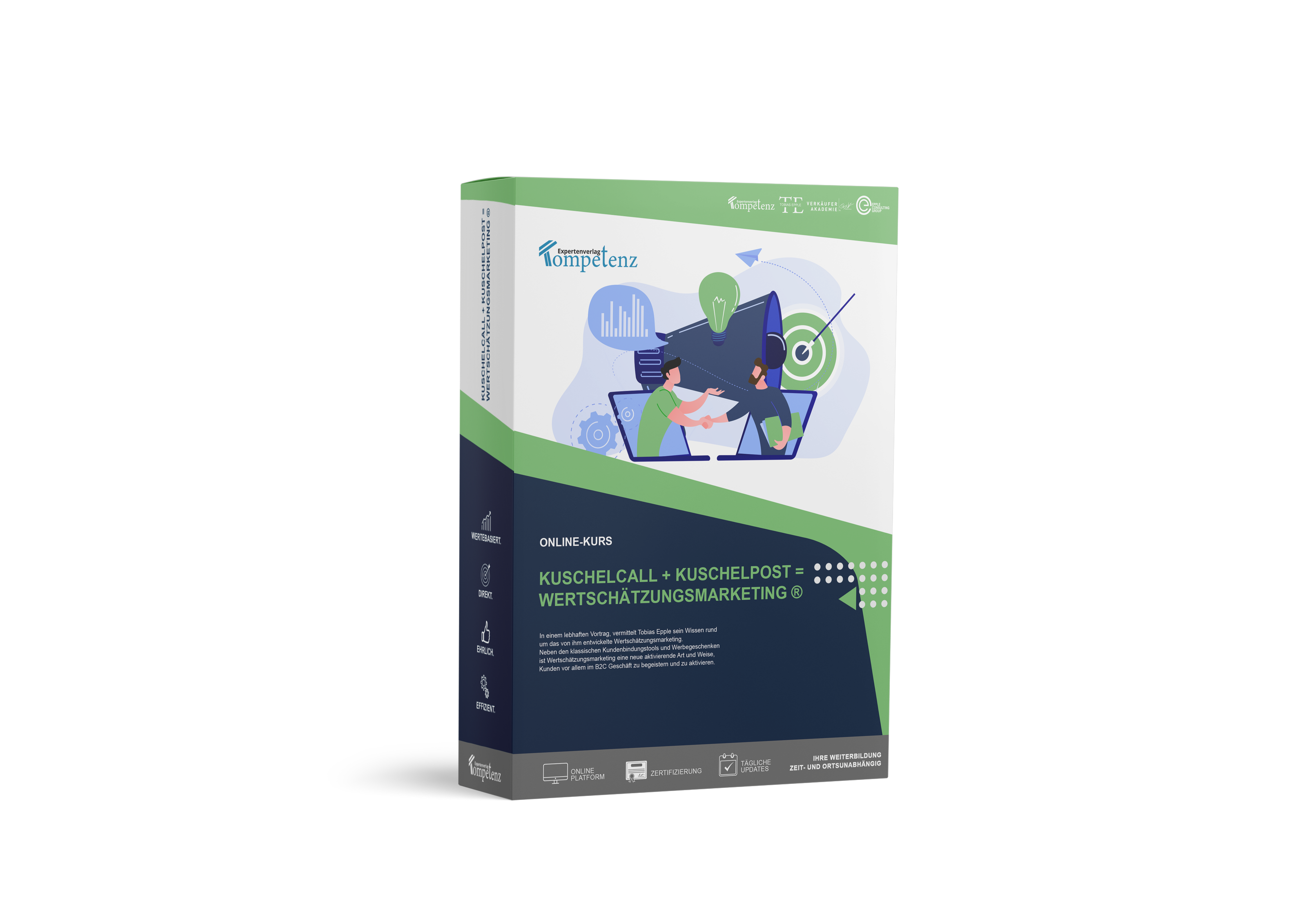 Mockup des Online-Kurses Wertschätzungsmarketing