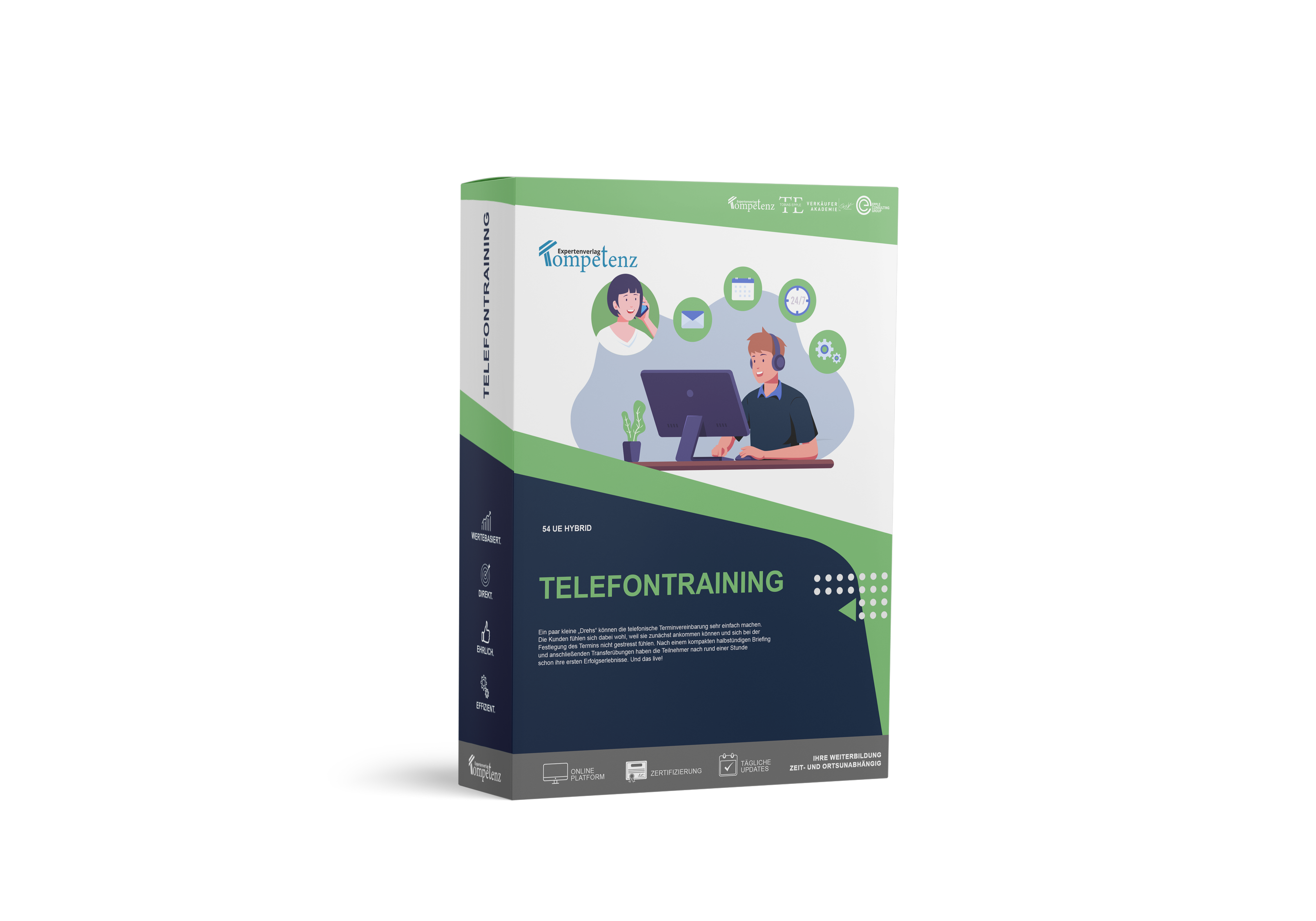 Mockup des individuellen Coachings Telefontraining