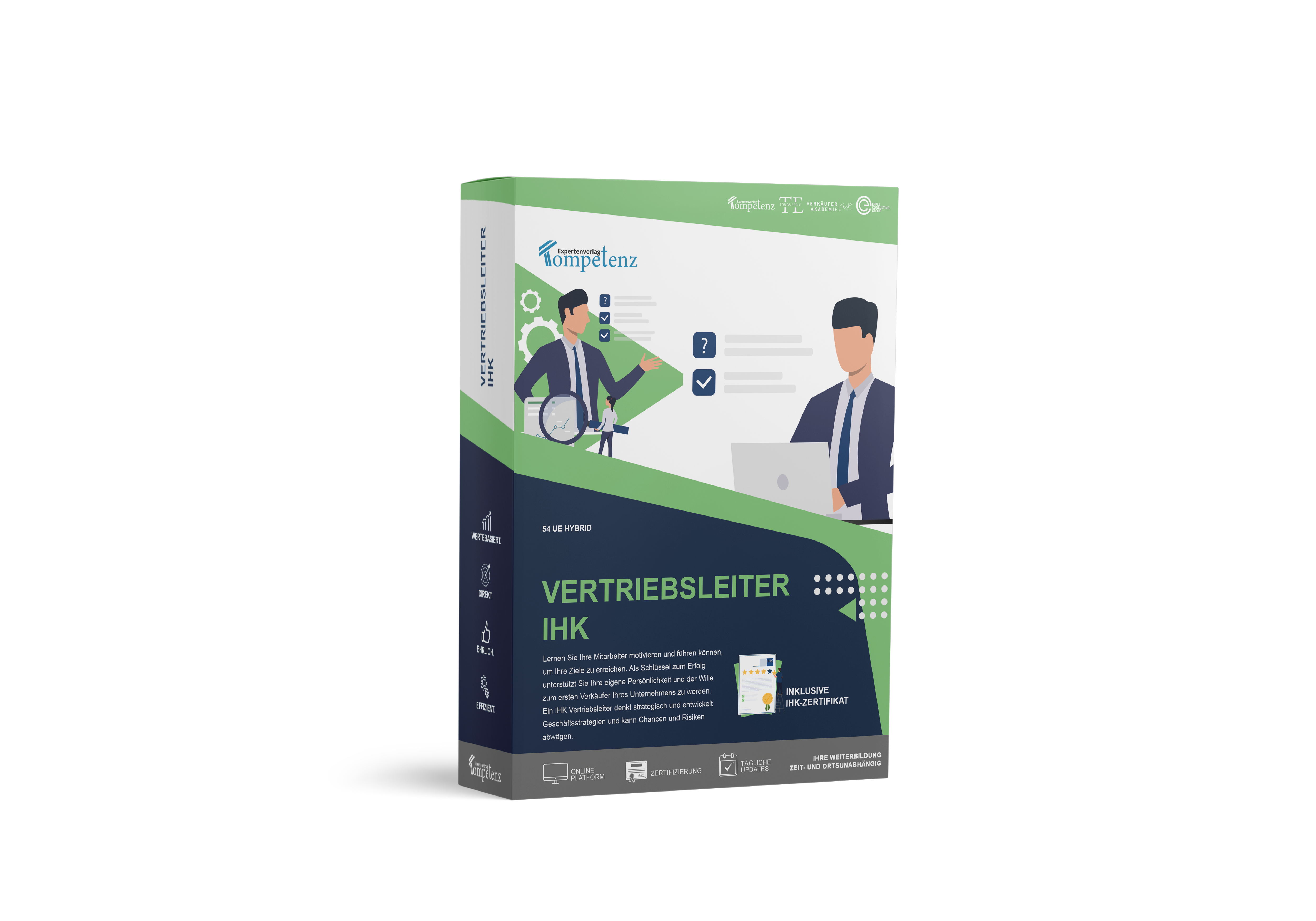 Mockup des Kurses Vertriebsleiter IHK